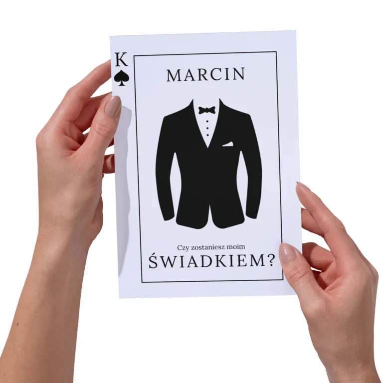 kartka o świadkowanie męska